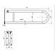 Опора для людей з інвалідністю Laris настінна Поручень з нержавіючої сталі, фото 5