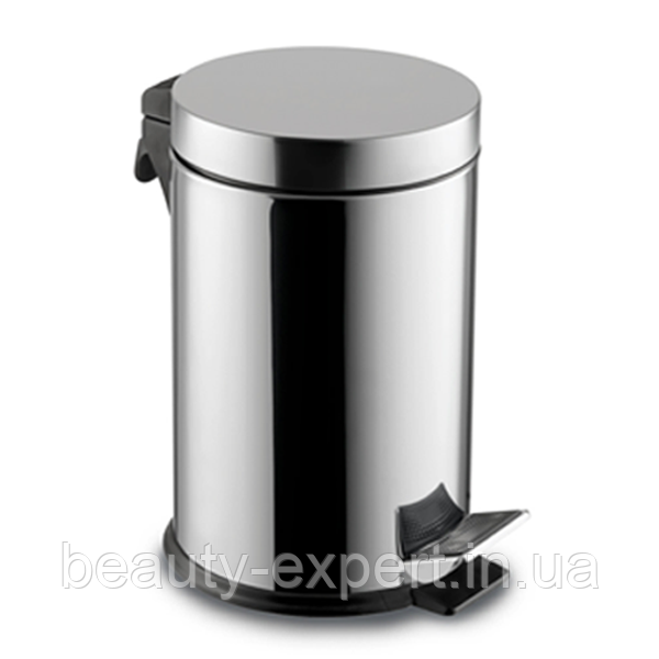 Сміттєва корзина з нержавіючої сталі 30 л відро для сміття з педаллю, фото 1