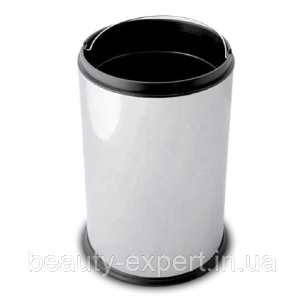 Металева корзина для сміття з притискним кільцем без кришки 20 л, фото 1