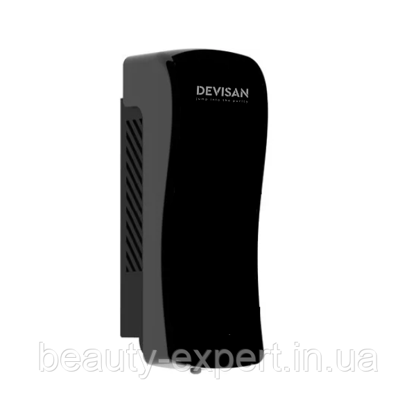 Настінний диспенсер для мила-піни 800 мл чорний ABS-пластик для ТРЦ і кафе, фото 1