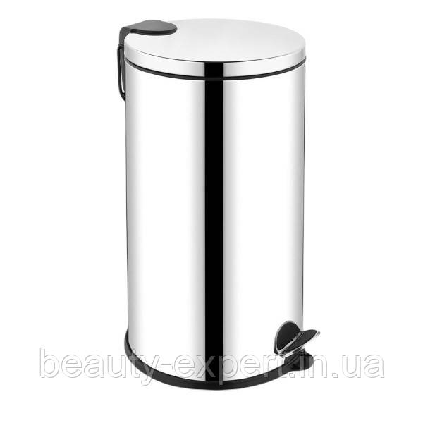 Відро для сміття з педаллю 5 л металева сміттєва корзина, фото 1