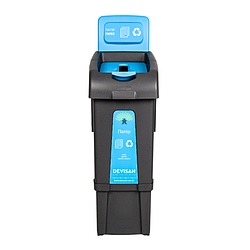 Сортувальний контейнер для сміття (папір) 80 л  Fantom урна для паперових відходів