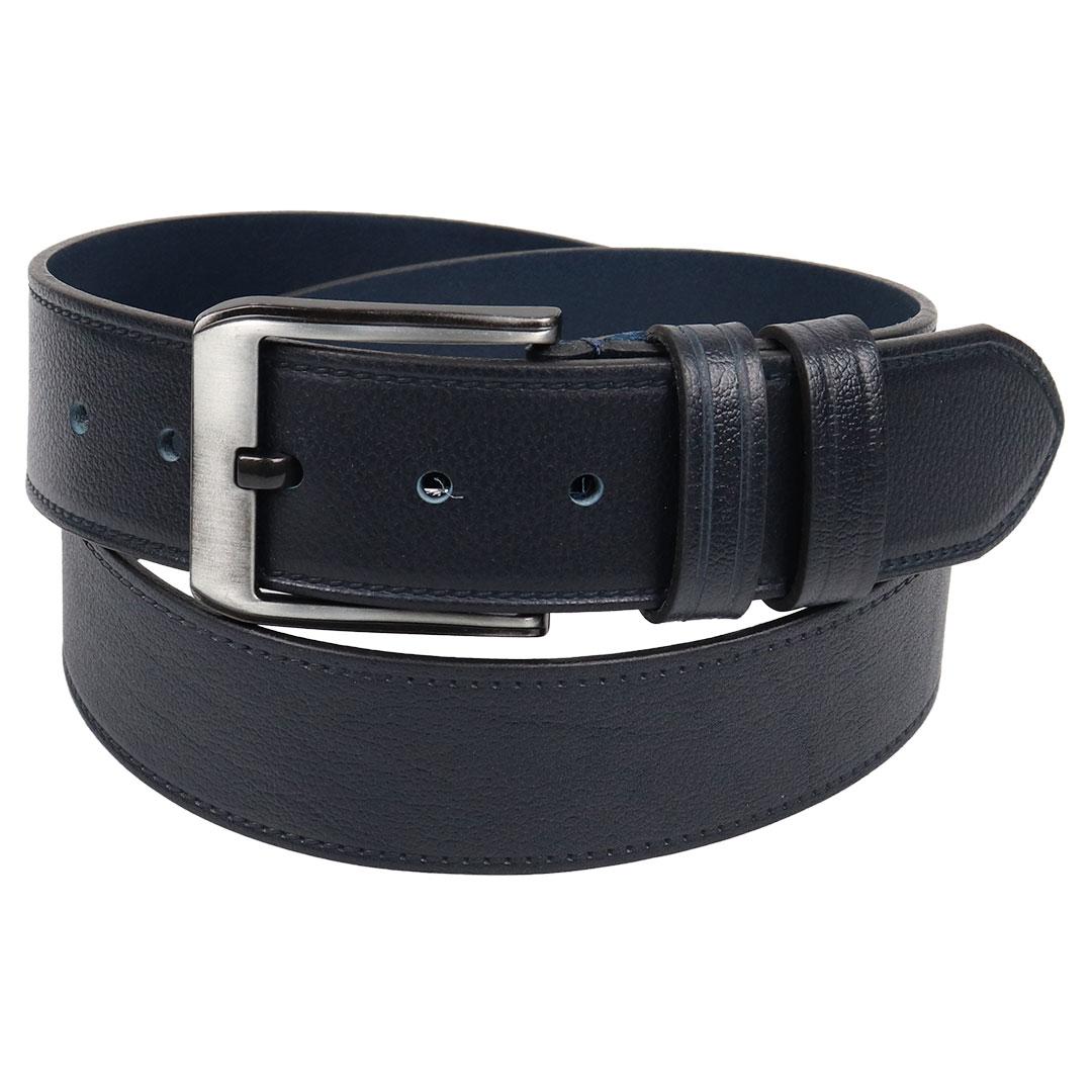 Шкіряний синій чоловічий ремінь Bond BB 617-749, фото 1