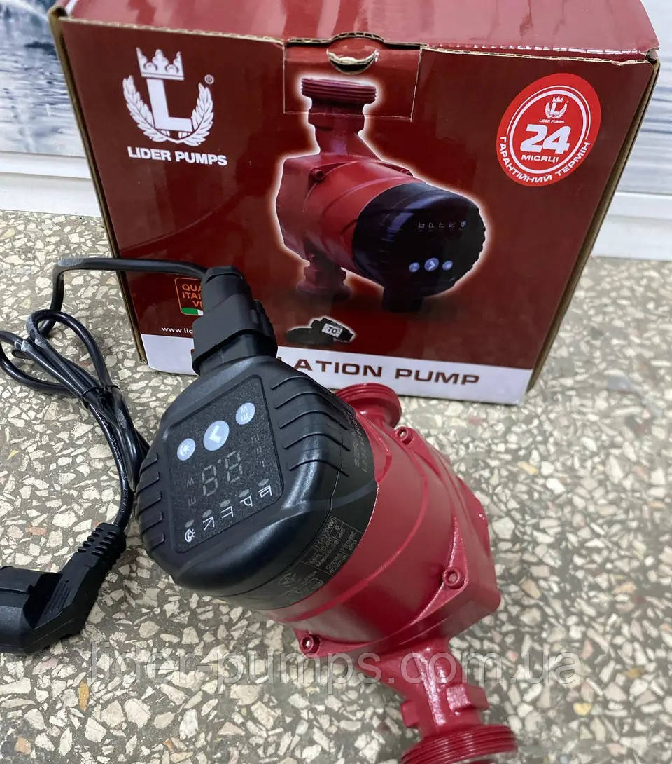 Насос циркуляційний LIDER LPS 25/60 180 ALPHA з гайками, фото 1