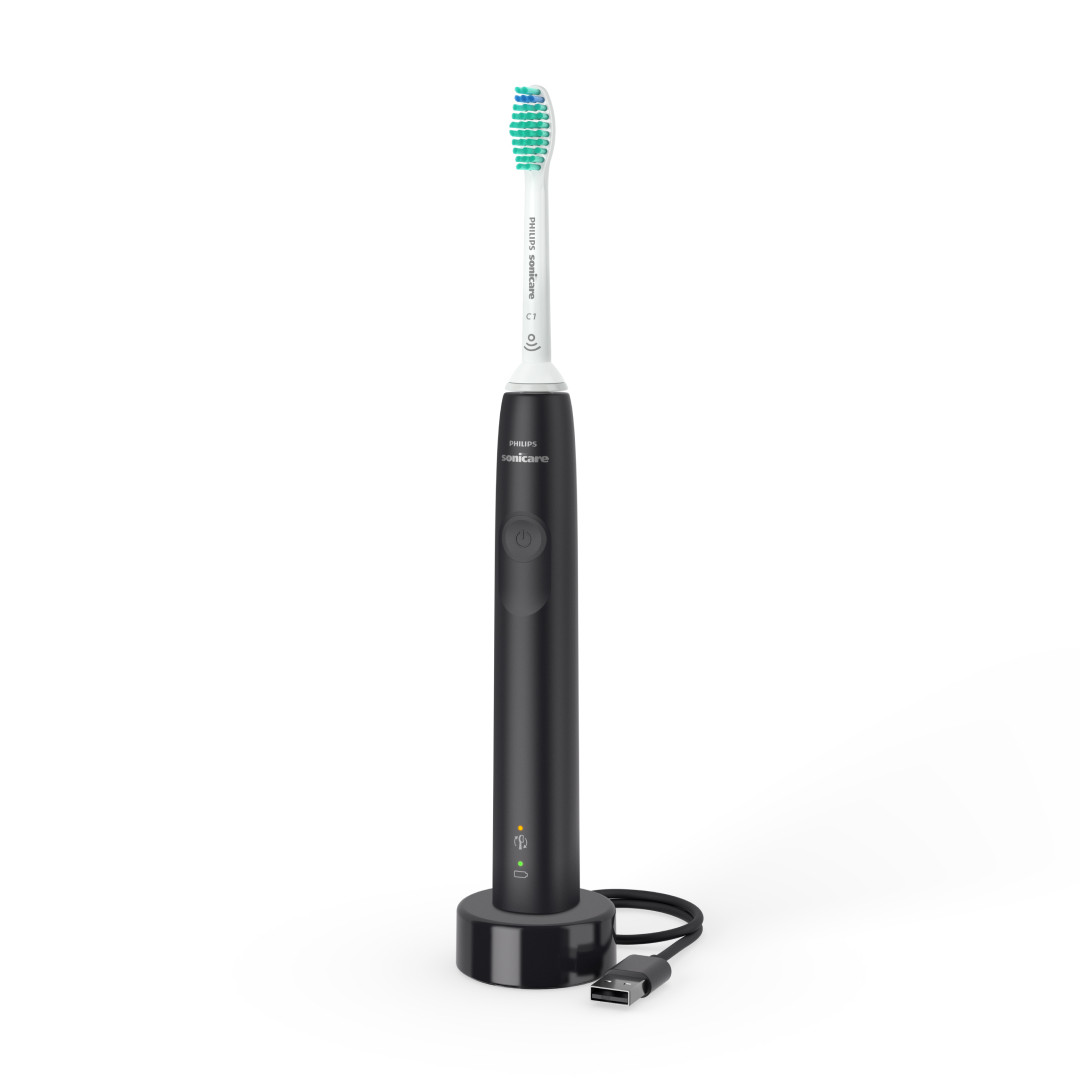 Електрична зубна щітка Philips HX3671/14 Sonicare серії 3100, чорний, 1 насадка, 0.5 Вт, фото 1