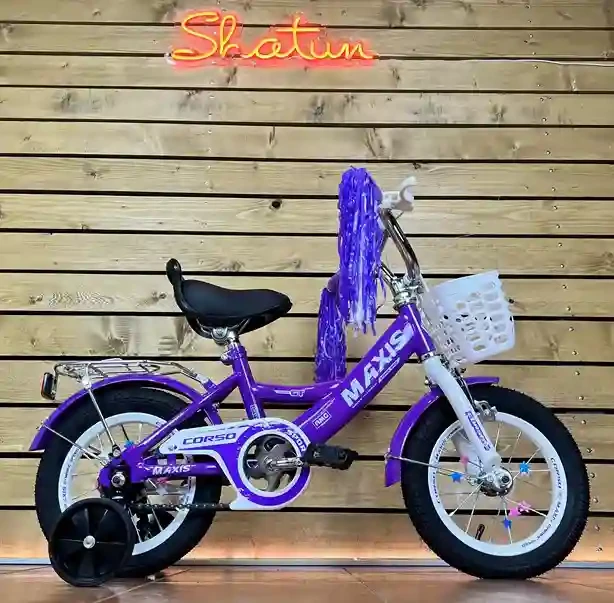 Дитячий велосипед 12" Corso MAXIS CL-12170 на зріст 90-100 см фіолетовий, фото 1