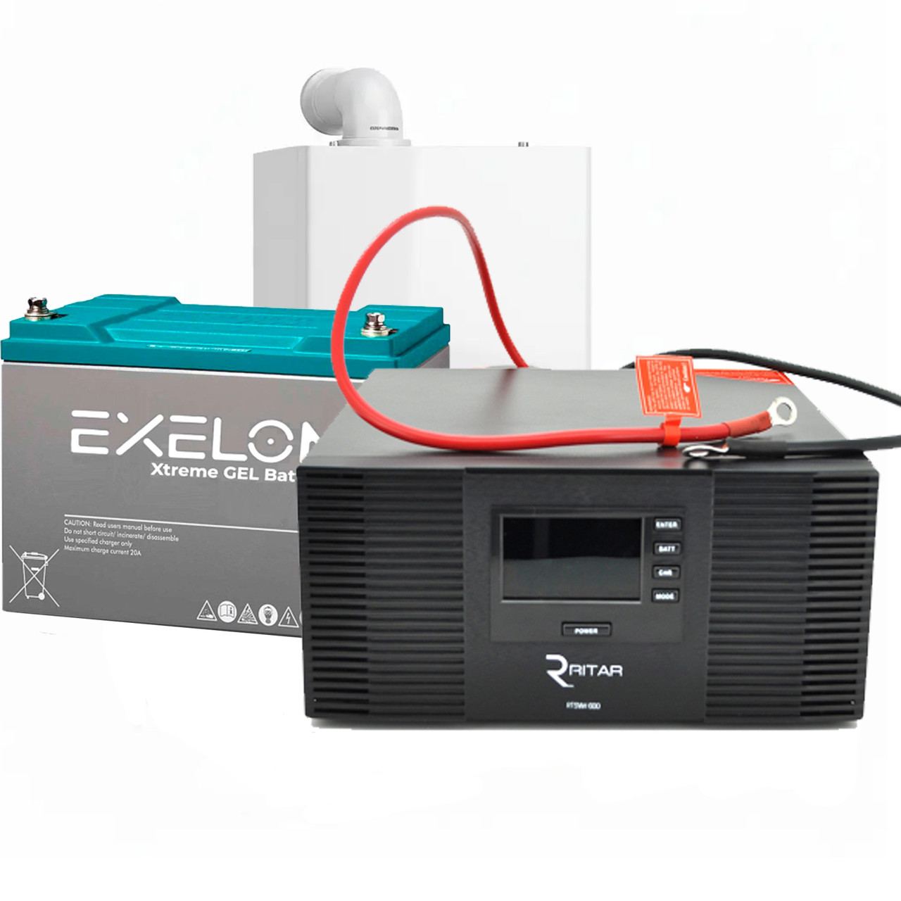 Комплект ДБЖ з акумулятором для котла Безперебійне резервне електроживлення 10 години