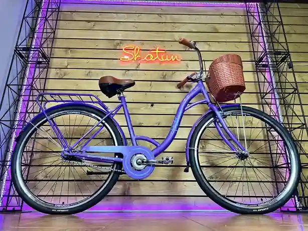 Велосипед жіночий міський дорожній 28" Corso Fortuna FR-28698 на зріст 168-185 см фіолетовий, фото 1