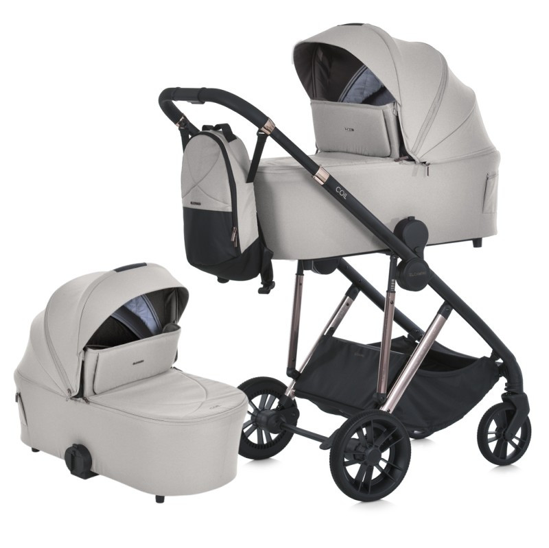 Дитяча універсальна коляска 2в1 El Camino ME 1190 Coil Хмарний бежевий, фото 1