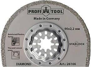 Полотно сегментоване алмазне PROFITOOL 90х2,2 мм STARLOCK, DIAMOND (26166)