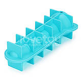 Форма для льоду, лоток для кубиків Lovetoy силіконова реалістична 8х1,55 см, фото 5