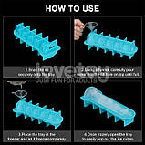 Форма для льоду, лоток для кубиків Lovetoy силіконова реалістична 8х1,55 см, фото 7