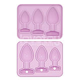 Форма для льоду, форма для шоколаду lovetoy силіконова з трьома розмірами, фото 6