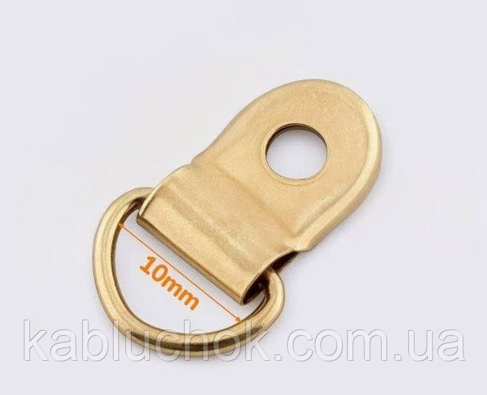 Петля взуттєва для шнурка золото, фото 1