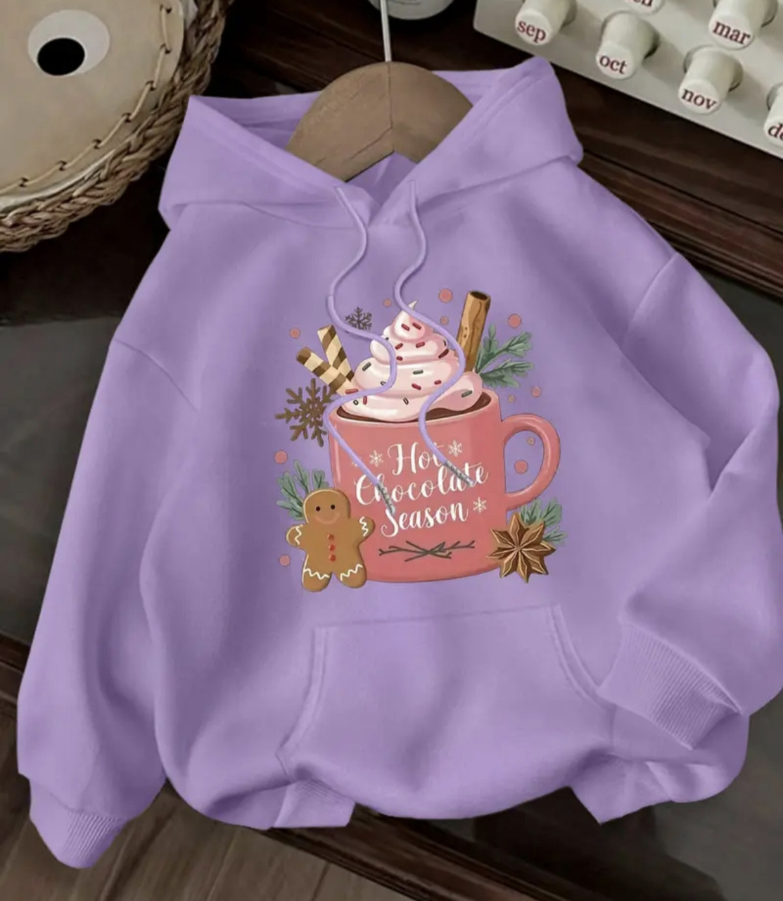 Жіноче худі з новорічним принтом, фото 1