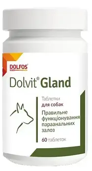 Dolfos Dolvit Gland 60 таблеток вітамінний комплекс для функціонування періанальних залоз у собак