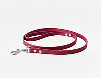 Повідок для собак з шкіри Весна малиновий