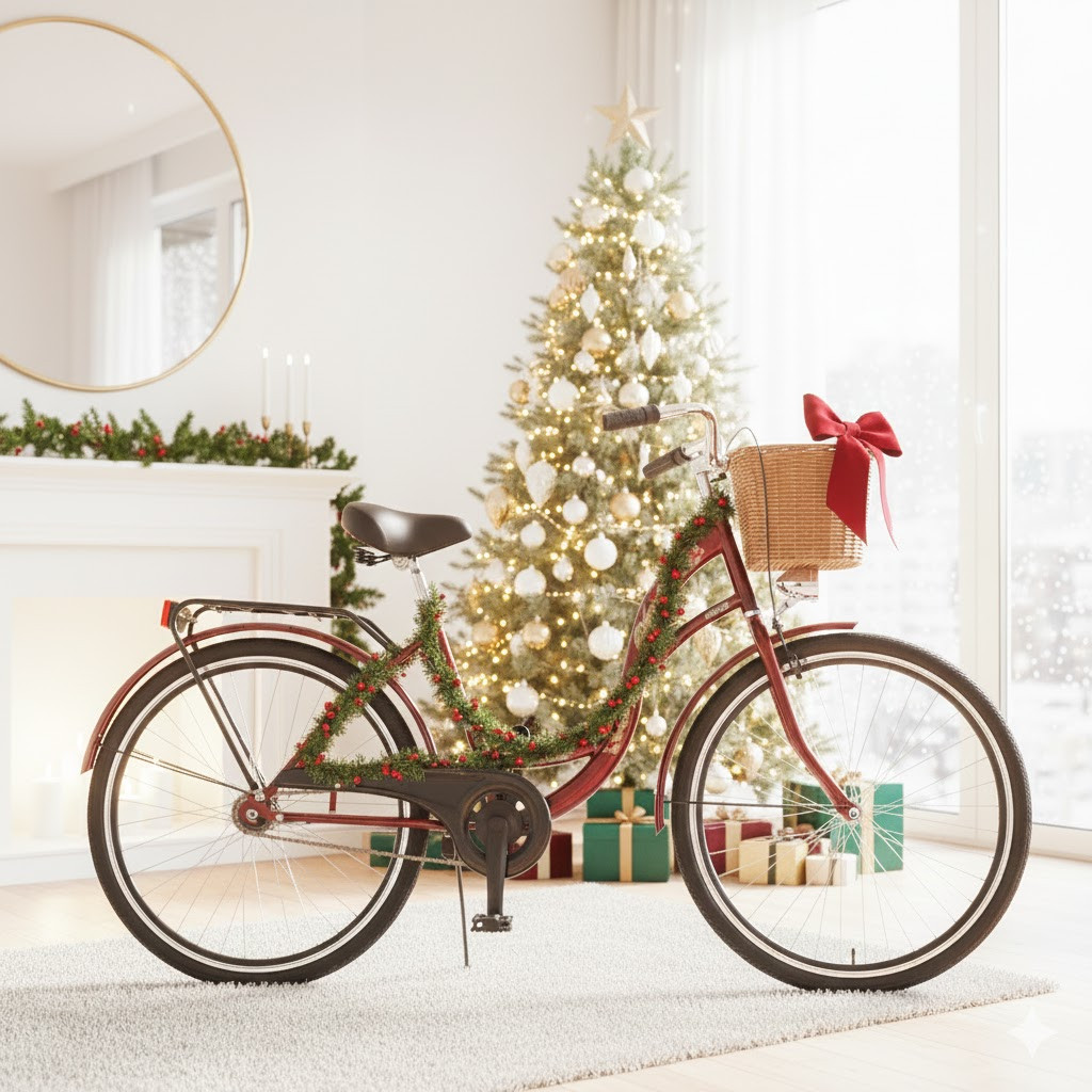 🚴♀️Велосипед жіночий міський VANESSA 28 Red з кошиком Польща, фото 1