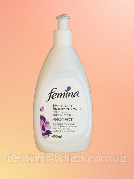 Емульсія для інтимної гігієни Femina Emulsja do higieny intymnej Protect 400 мл (запаска), фото 1