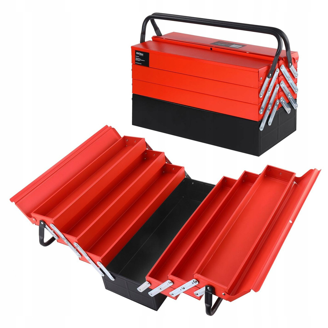 Ящик для інструментів Kraft Dele KD1074, металевий ящик для інструментів, фото 1