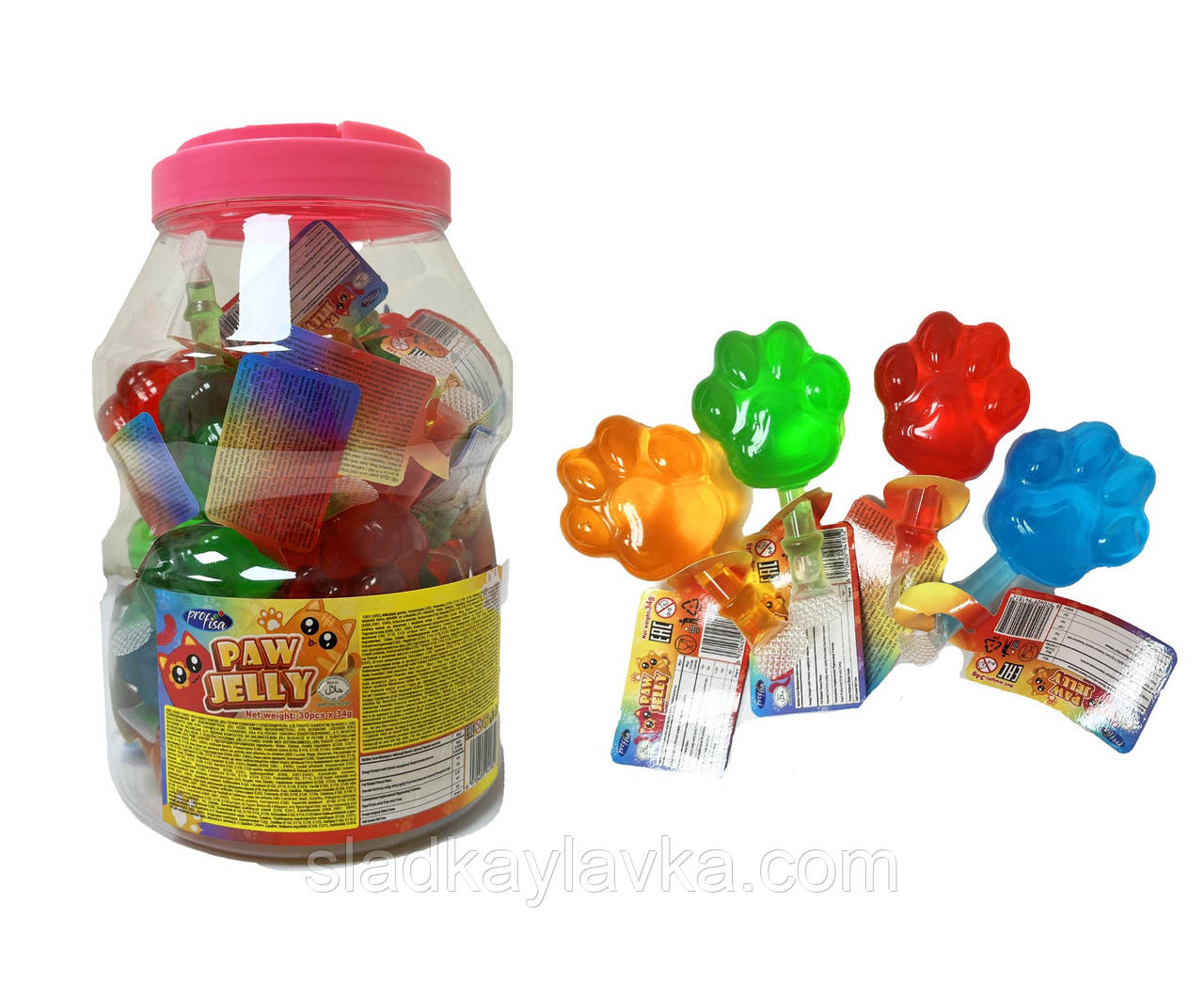 Желейна цукерка Пудінг Топо-Лапки 50 шт (Profisa), фото 1