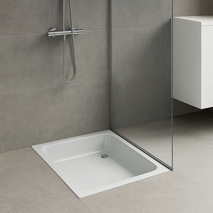 Душовий піддон Swan Martin 80x80х30 см глибокий квадратний акриловий глибокий, фото 1