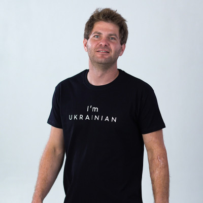 Футболка Sol's Imperial 190 I'am Ukrainian чорний L (11500309/138L), фото 1
