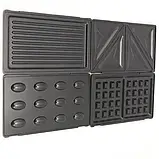 Мультипекар мультимейкер зі знімними формами 4 в 1 RAF R. 550 на 800 W, фото 7