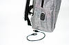 Рюкзак + сумка + гаманець для чоловіків BAG 1935 з USB, фото 6