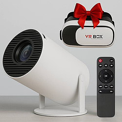 Проектор для дому HY 300 + Подарунок VR шолом VR BOX / Портативний міні проектор / Смарт проектор