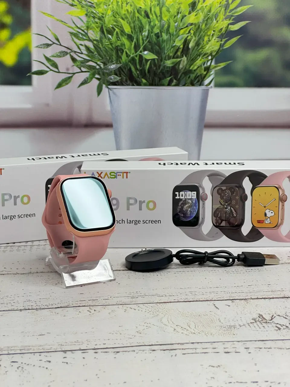 Смарт-годинник S9 PRO Smart Watch 9-го покоління 45/49 мм з підрахунком калорій, пульсометром і крокоміром, Pink, фото 1