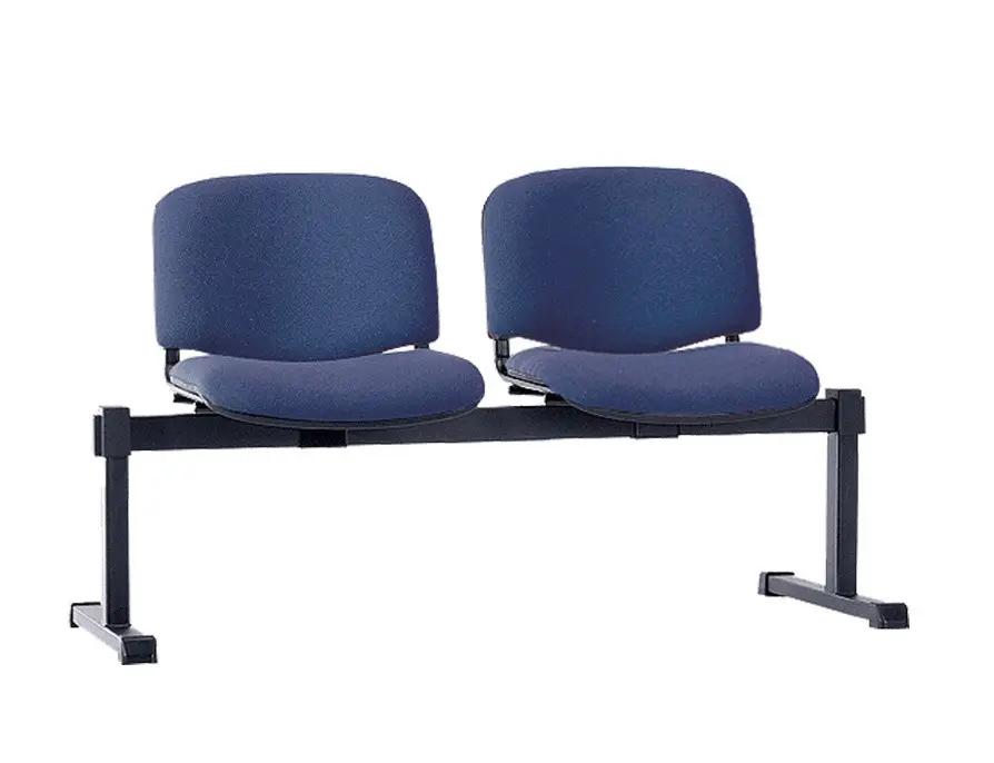 Стілець секційний Iso-2 z black тканина zt-07 синя (Новий Стиль ТМ)