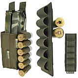 Патронташ на 6 патронів Патронташ-планка MARCK-MEN на 6 патронів .12К/.16К калібрів для МОЛЛЄ. Хакі/олива, фото 10