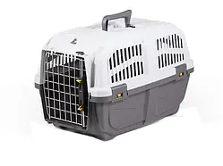 Переноска для собак і кішок MPS Skudo 1 IATA 48 х 31.5 х 31 см до 12 кг Сіра