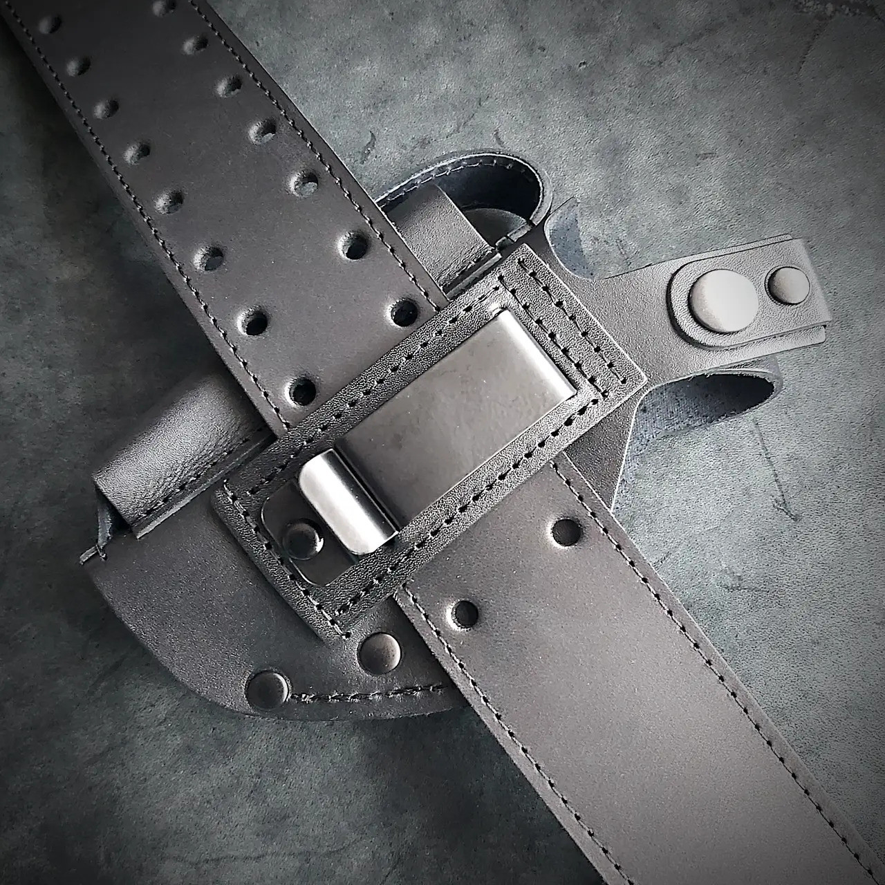 Шкіряна кобура ПМ на скобі dark force