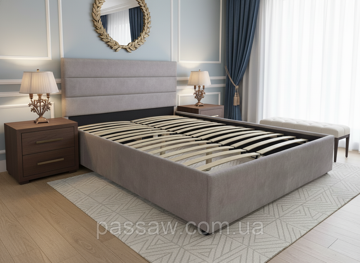 Ліжко "Софт-2" 140— лаконічний дизайн для сучасних інтер'єрів, фото 1