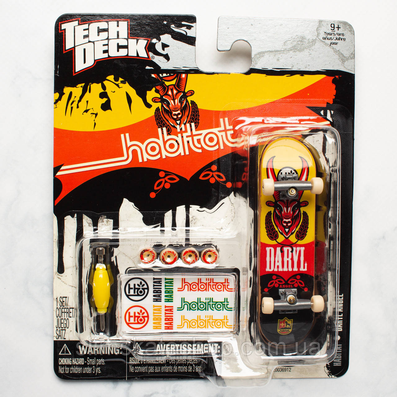 Фінгерборд Tech Deck Habitat Skateboards Daryl Angel, фото 1