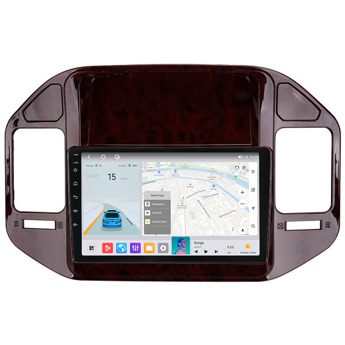 Штатна магнітола Mekede MS Mitsubishi Pajero 3 (1999-2006) QleD, фото 1