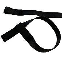 Лямки для тяги NEWDAY, чорні, 60×3.5 см, атлетичні для штанги EF-0030, фото 2