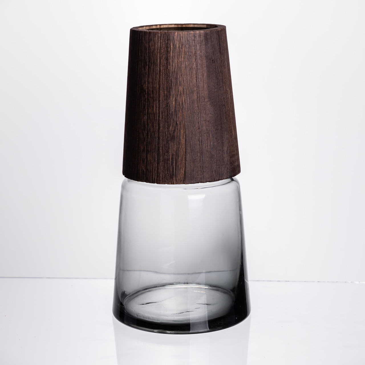 Ваза для квітів кругла скляна 28 (см) декоративна HP-19-161-2, фото 1