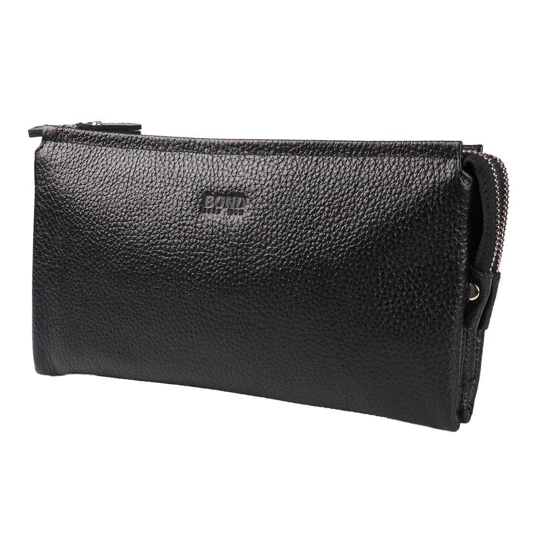 Чоловіча барсетка чорного кольору Bond 892-281 Black, фото 1