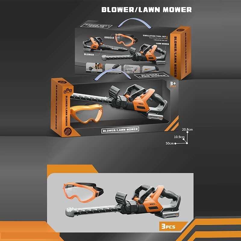 Дитячий набір інструментів Пила 778-107, 48 см, автоматичний принцип роботи, окуляри, беззвучний режим, звук, фото 1