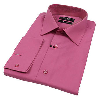 Сорочка чоловіча в рожевому кольорі Desibel 26004 Slim D