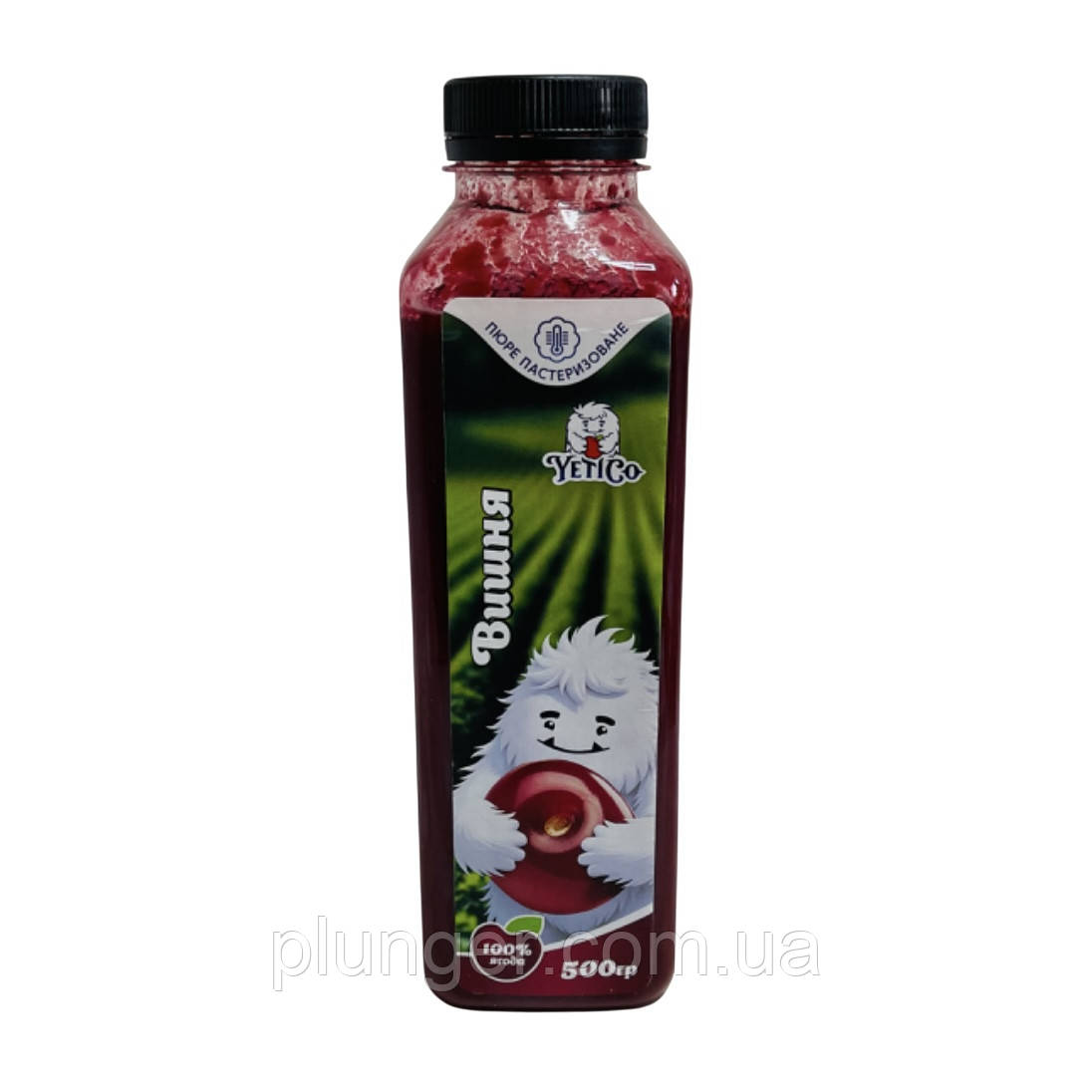Пастеризоване фруктове пюре YetiCo Вишня, 0.5 л, фото 1