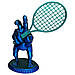 Статуетка прикол Рукожоп з ракеткою (13см), фото 5