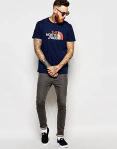 Синя Футболка спортивна чоловіча The North Face Ноз Фейс