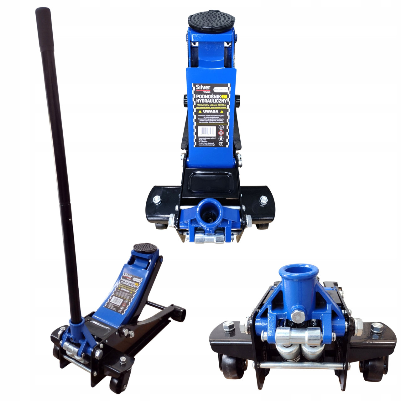Домкрат підкатний 85-430 мм 3т Silver S10660, фото 1