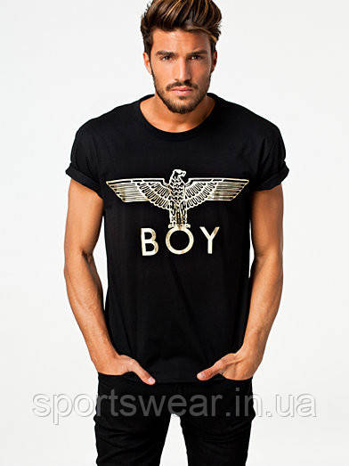 Чоловіча чорна Футболка BOY LONDON Бій Лондон "" В стилі Tommy Hilfiger ""