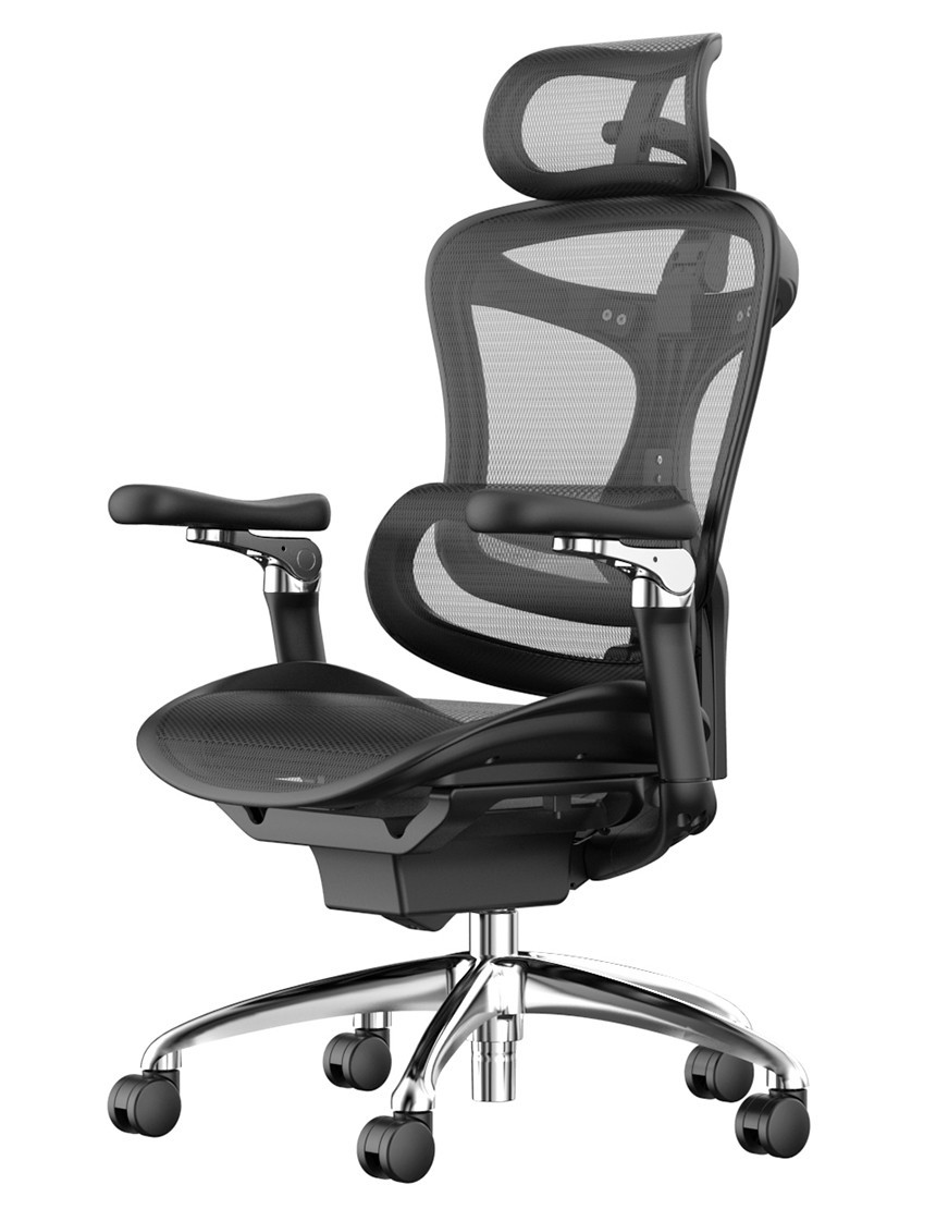 Крісло комп'ютерне Enrandnepr SIHOO DORO C300 BLACK Чорне, фото 1