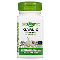 Часник, 580 мг, Garlic Bulb, Nature's Way, 100 вегетаріанських капсул